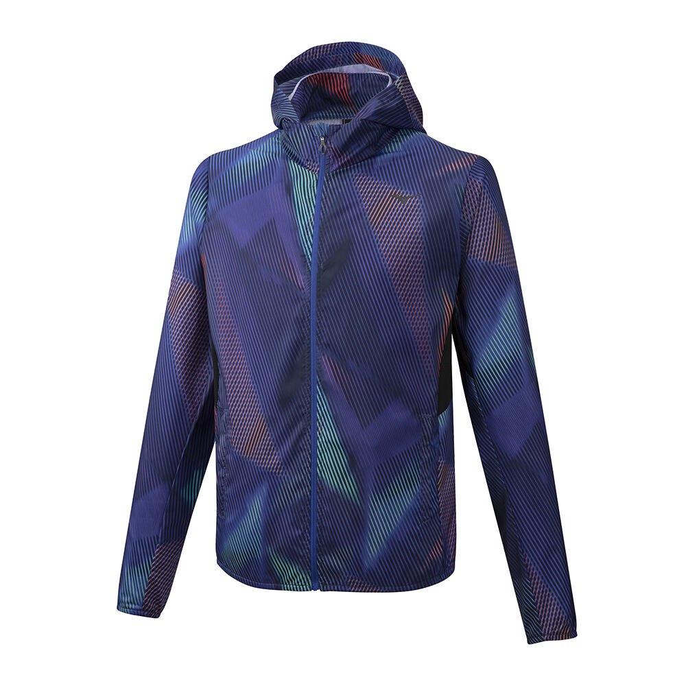 Mizuno Men's Jackets Hoodie Blue - UARQLCW-15